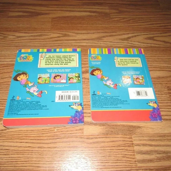 Lot of (2) “DORA THE EXPLORER” Hardcover Kids Board Books~Halloween Adventure+ - Picture 2 of 3